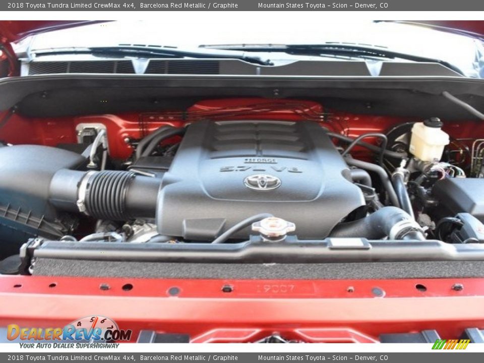 2018 Toyota Tundra Limited CrewMax 4x4 Barcelona Red Metallic / Graphite Photo #31
