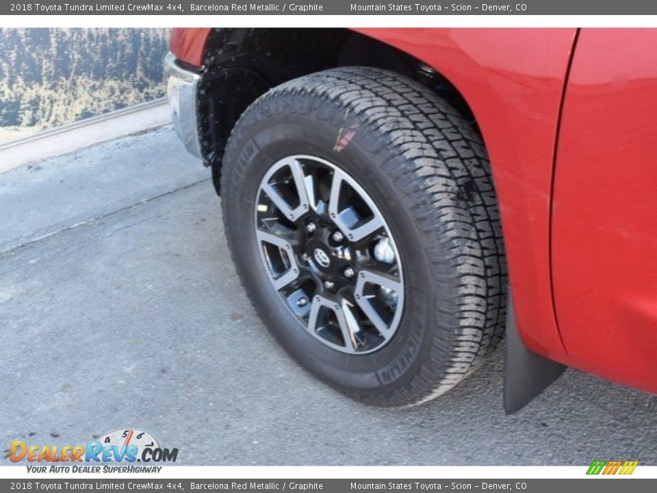 2018 Toyota Tundra Limited CrewMax 4x4 Barcelona Red Metallic / Graphite Photo #32