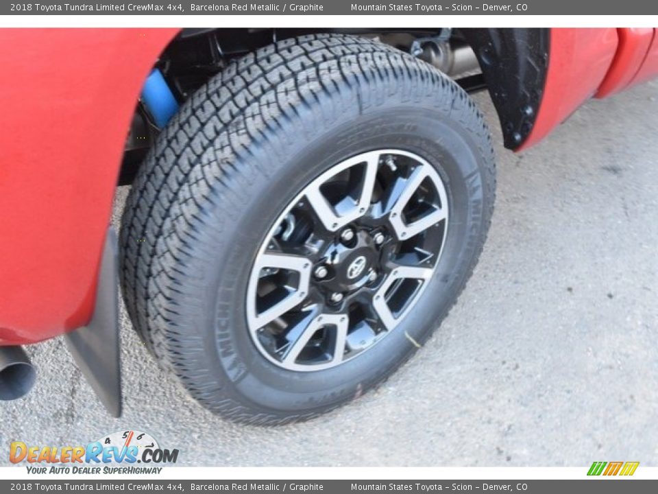 2018 Toyota Tundra Limited CrewMax 4x4 Barcelona Red Metallic / Graphite Photo #34
