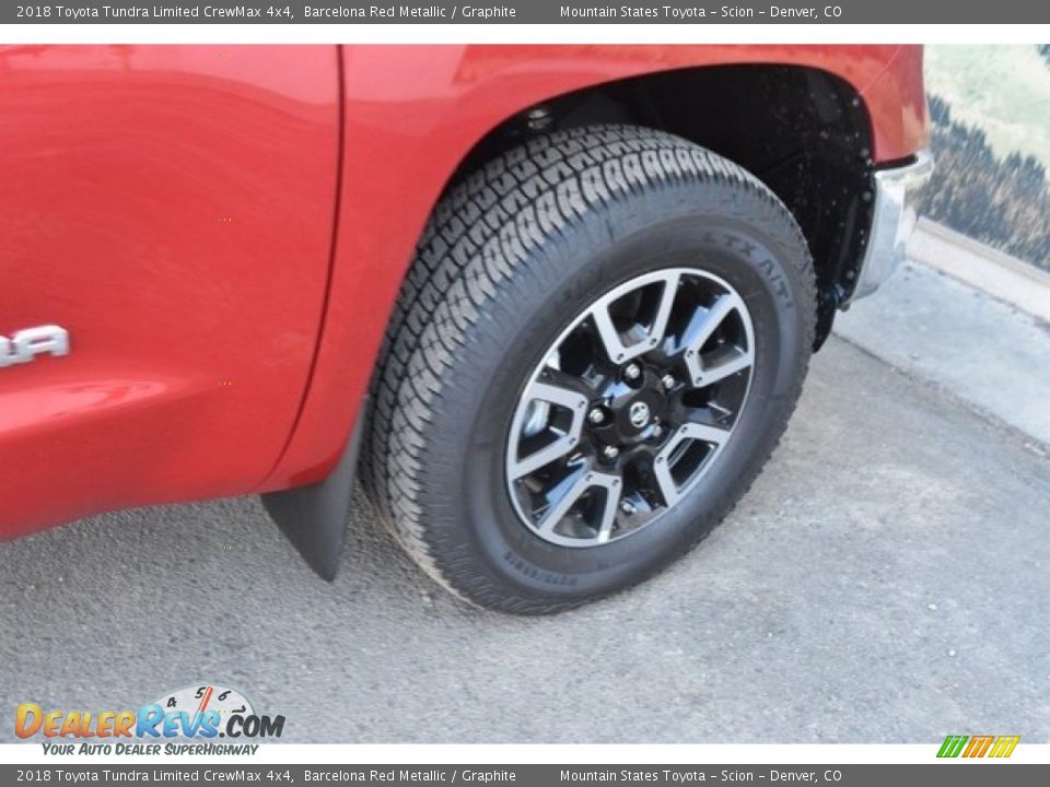 2018 Toyota Tundra Limited CrewMax 4x4 Barcelona Red Metallic / Graphite Photo #35