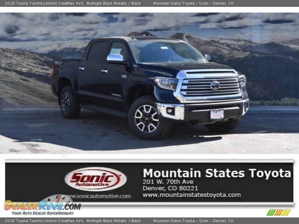 2018 Toyota Tundra Limited CrewMax 4x4 Midnight Black Metallic / Black Photo #1