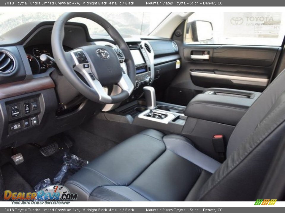 2018 Toyota Tundra Limited CrewMax 4x4 Midnight Black Metallic / Black Photo #5