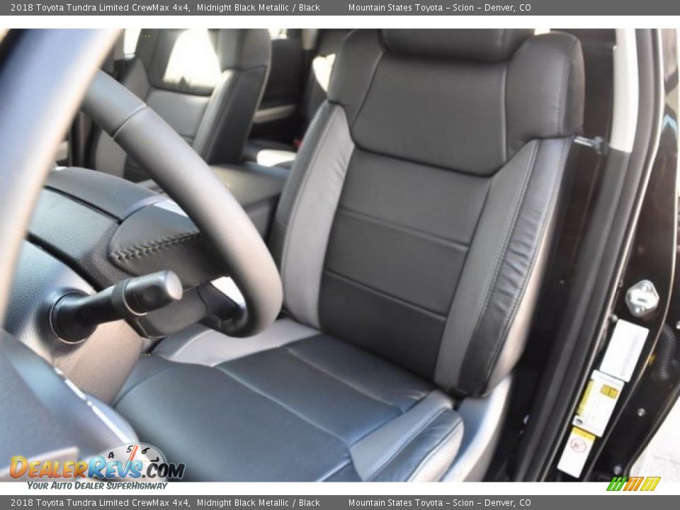2018 Toyota Tundra Limited CrewMax 4x4 Midnight Black Metallic / Black Photo #7