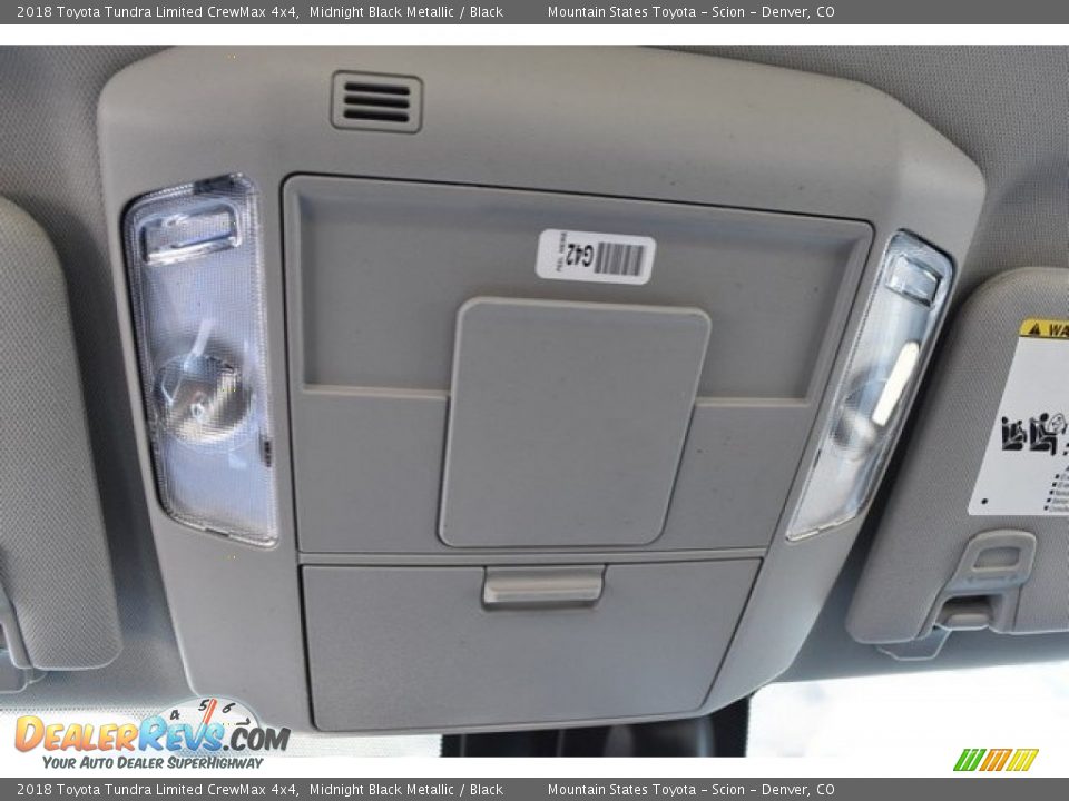 2018 Toyota Tundra Limited CrewMax 4x4 Midnight Black Metallic / Black Photo #9
