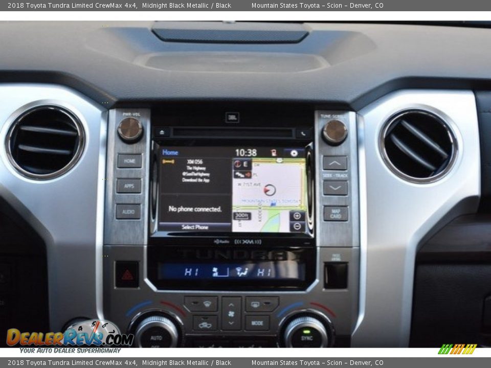 2018 Toyota Tundra Limited CrewMax 4x4 Midnight Black Metallic / Black Photo #10