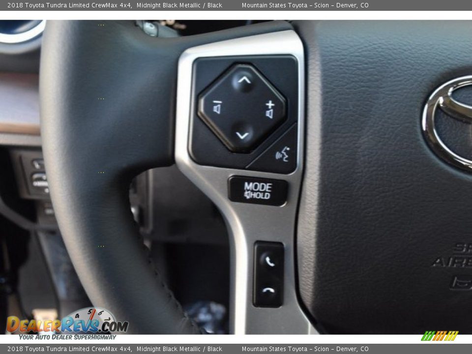 2018 Toyota Tundra Limited CrewMax 4x4 Midnight Black Metallic / Black Photo #26