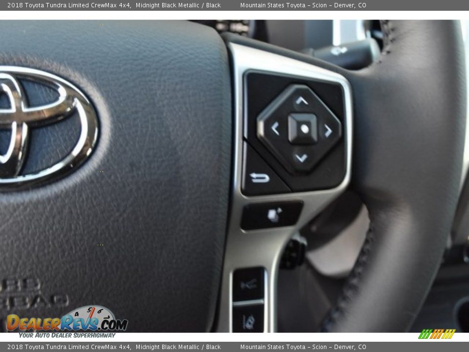 2018 Toyota Tundra Limited CrewMax 4x4 Midnight Black Metallic / Black Photo #27