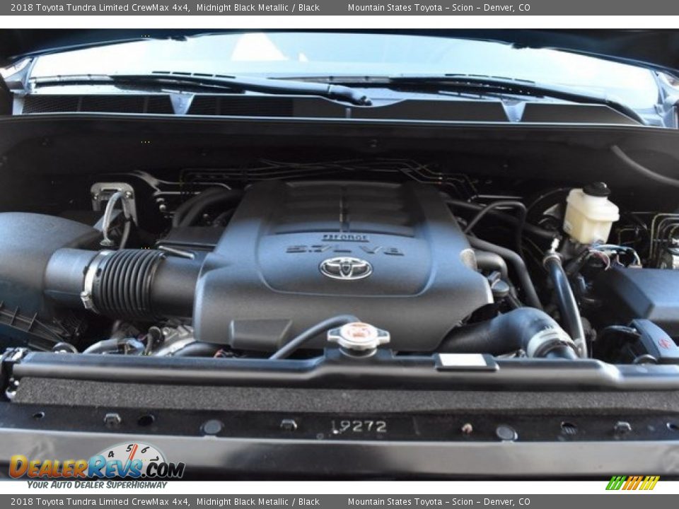2018 Toyota Tundra Limited CrewMax 4x4 Midnight Black Metallic / Black Photo #31