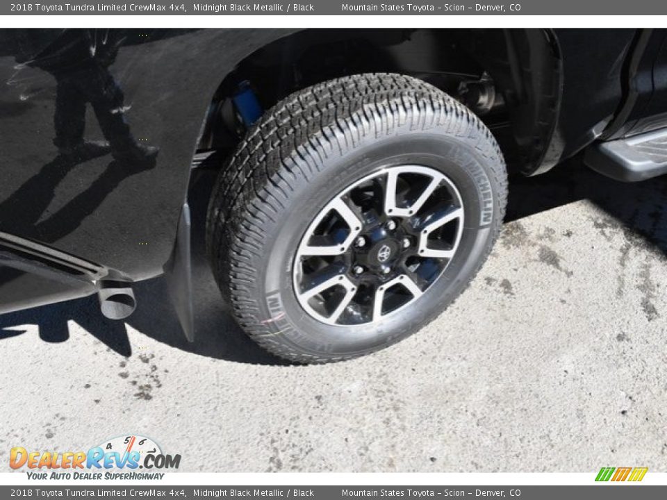 2018 Toyota Tundra Limited CrewMax 4x4 Midnight Black Metallic / Black Photo #34