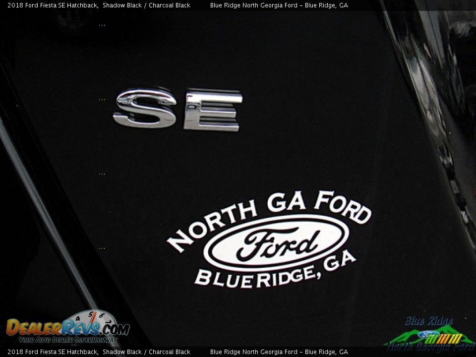 2018 Ford Fiesta SE Hatchback Shadow Black / Charcoal Black Photo #34