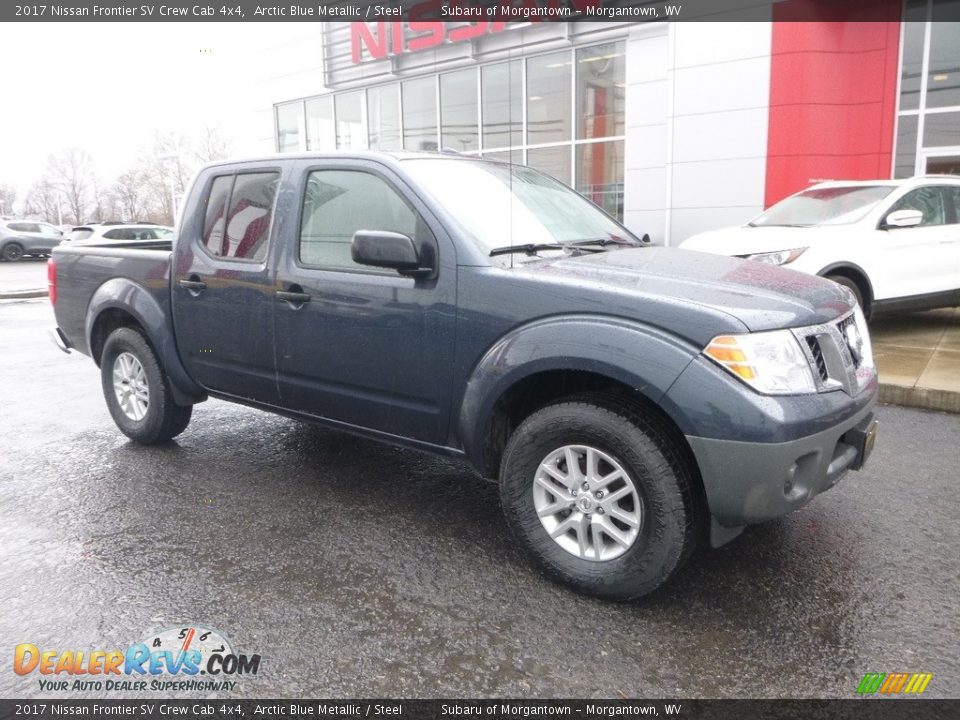 2017 Nissan Frontier SV Crew Cab 4x4 Arctic Blue Metallic / Steel Photo #1