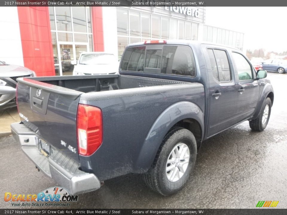 2017 Nissan Frontier SV Crew Cab 4x4 Arctic Blue Metallic / Steel Photo #4