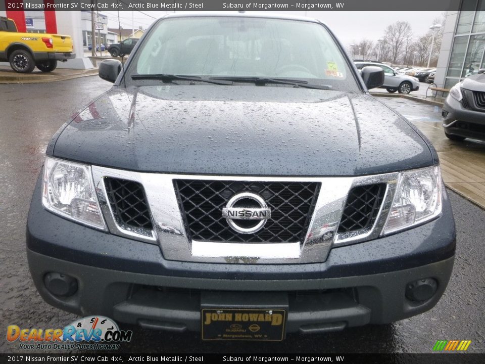 2017 Nissan Frontier SV Crew Cab 4x4 Arctic Blue Metallic / Steel Photo #9