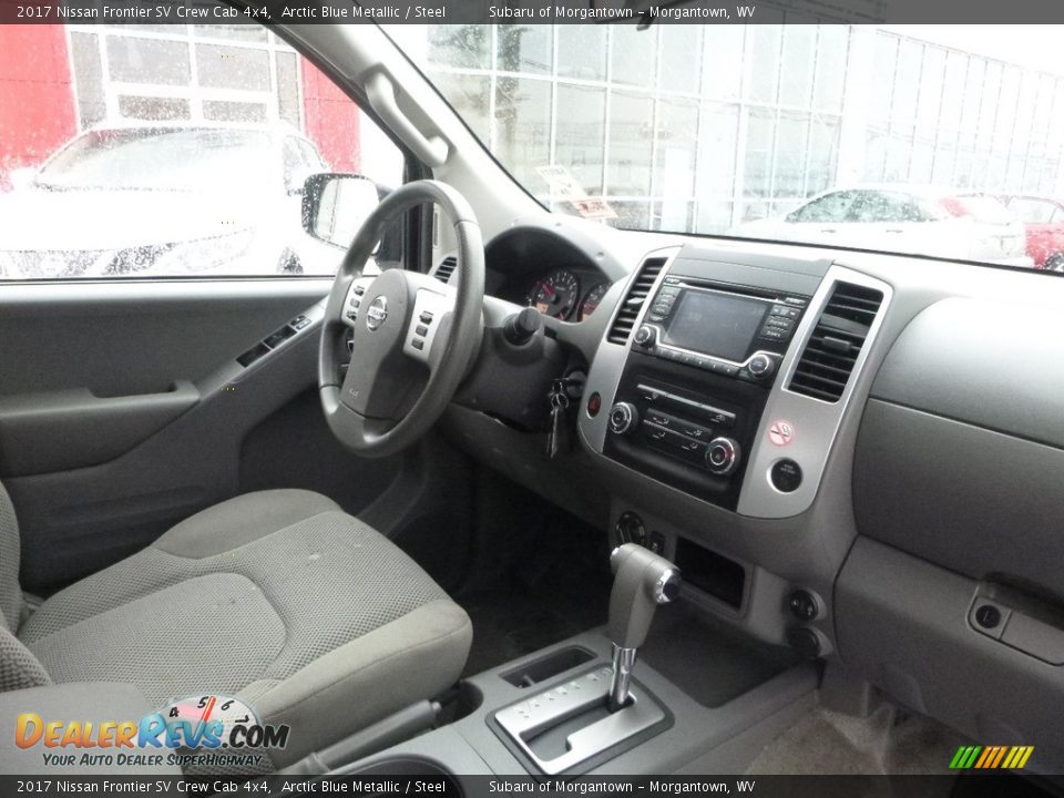 2017 Nissan Frontier SV Crew Cab 4x4 Arctic Blue Metallic / Steel Photo #11
