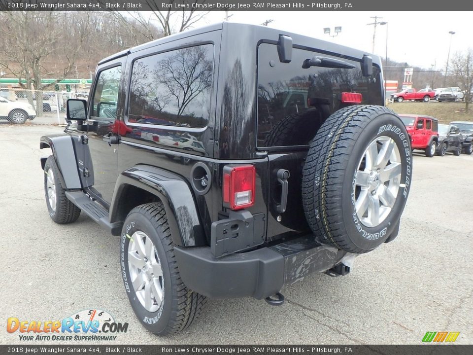 2018 Jeep Wrangler Sahara 4x4 Black / Black Photo #3