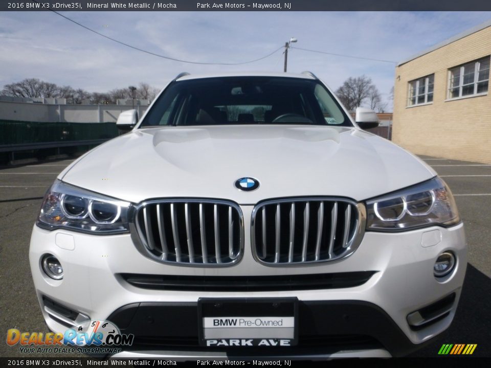 2016 BMW X3 xDrive35i Mineral White Metallic / Mocha Photo #9