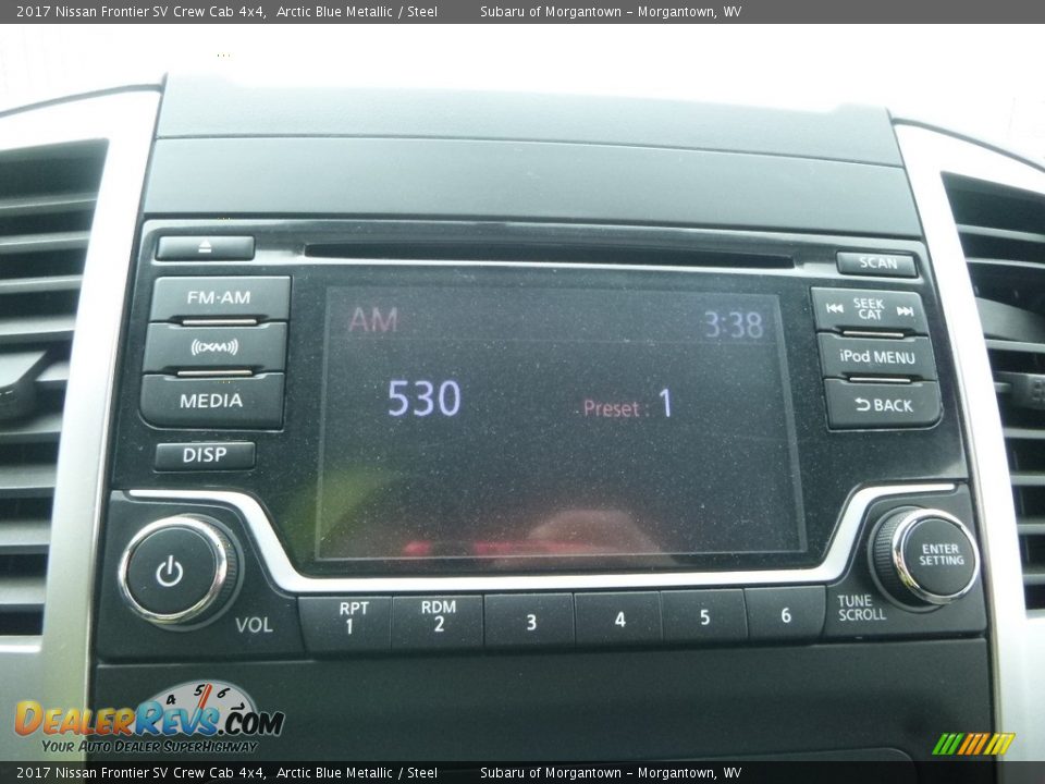 2017 Nissan Frontier SV Crew Cab 4x4 Arctic Blue Metallic / Steel Photo #18