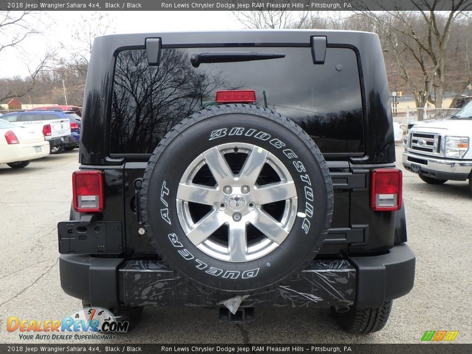 2018 Jeep Wrangler Sahara 4x4 Black / Black Photo #4