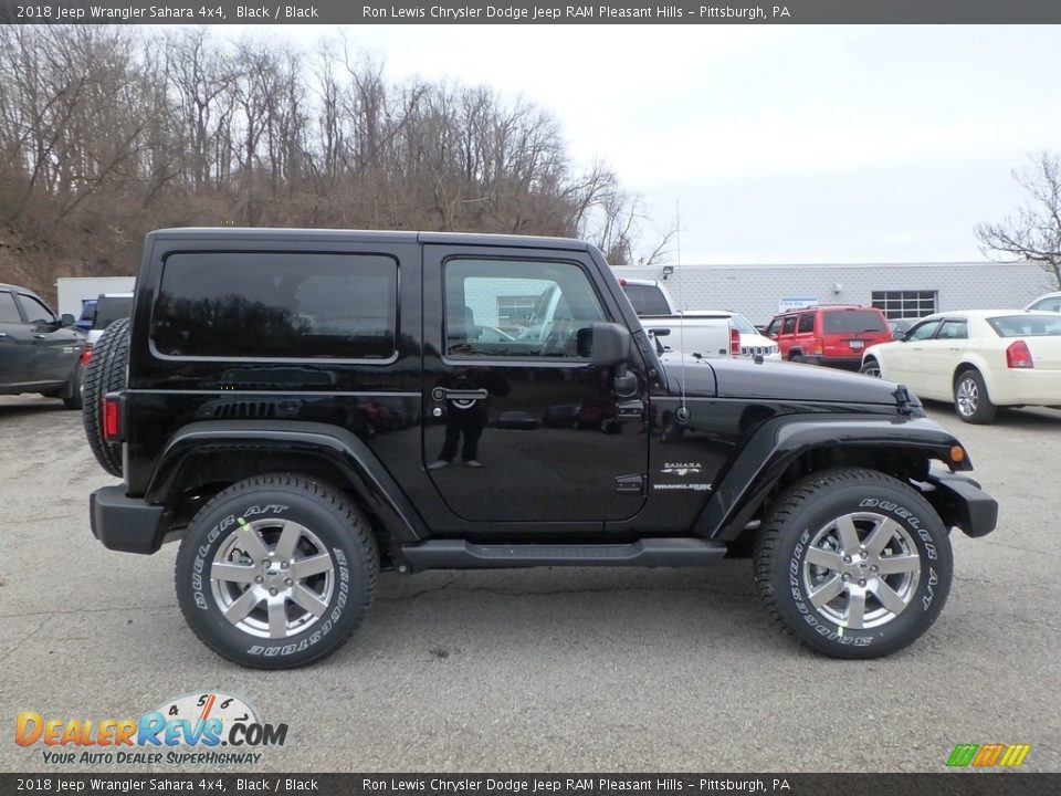 2018 Jeep Wrangler Sahara 4x4 Black / Black Photo #6