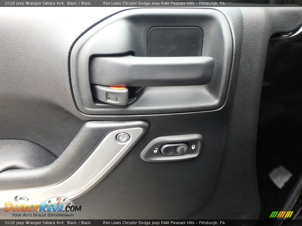 2018 Jeep Wrangler Sahara 4x4 Black / Black Photo #13