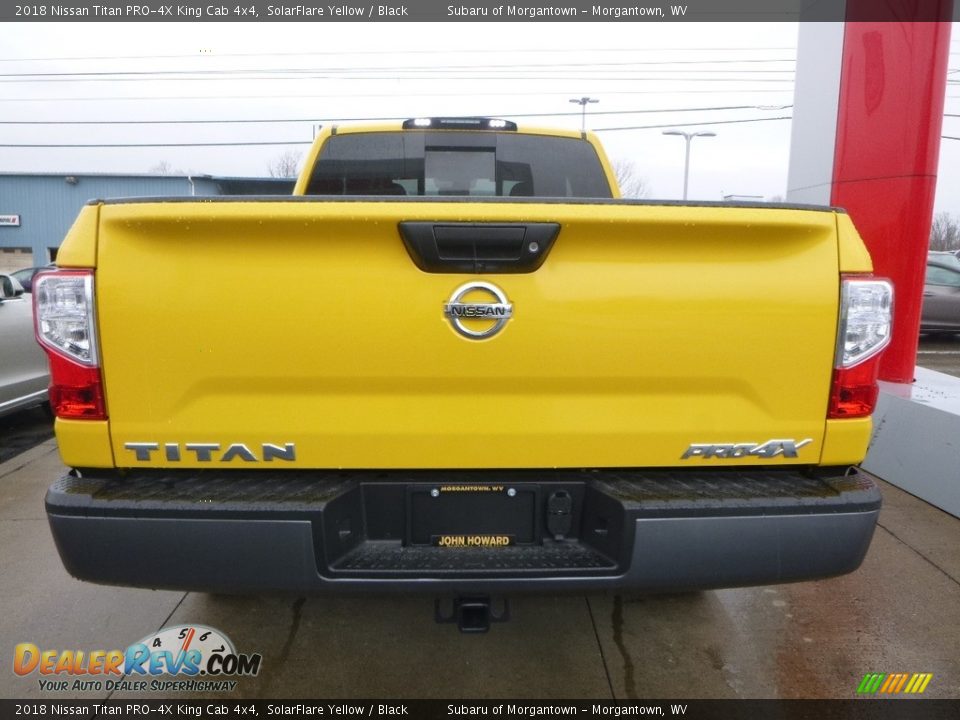 2018 Nissan Titan PRO-4X King Cab 4x4 SolarFlare Yellow / Black Photo #4
