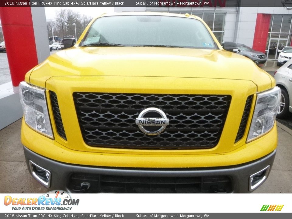 2018 Nissan Titan PRO-4X King Cab 4x4 SolarFlare Yellow / Black Photo #7