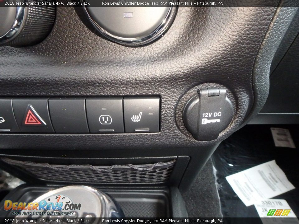 2018 Jeep Wrangler Sahara 4x4 Black / Black Photo #17