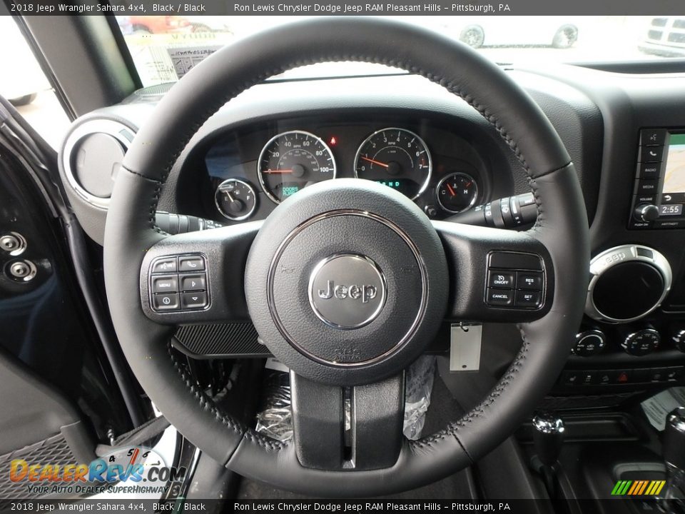 2018 Jeep Wrangler Sahara 4x4 Black / Black Photo #19