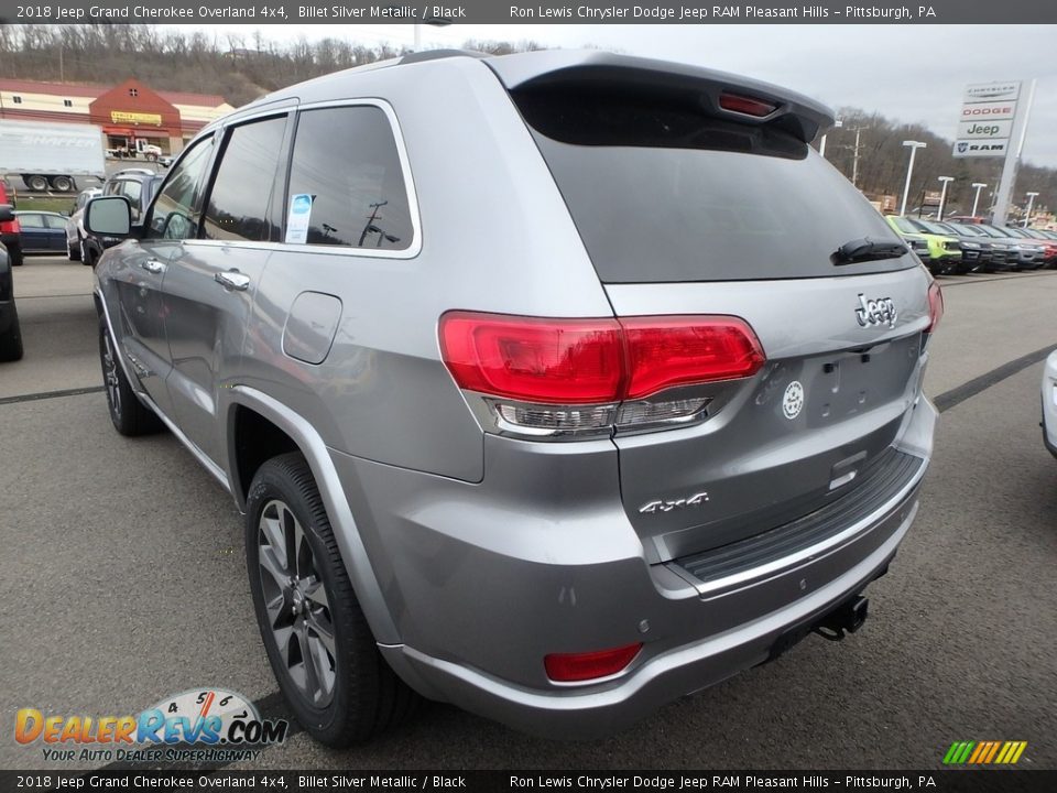 2018 Jeep Grand Cherokee Overland 4x4 Billet Silver Metallic / Black Photo #3