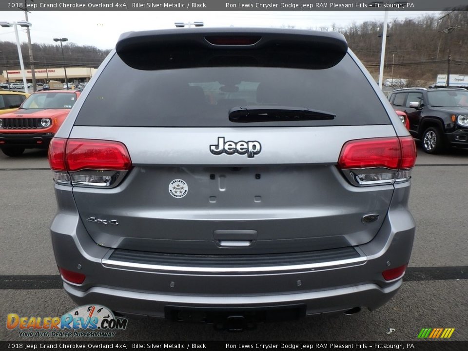 2018 Jeep Grand Cherokee Overland 4x4 Billet Silver Metallic / Black Photo #4