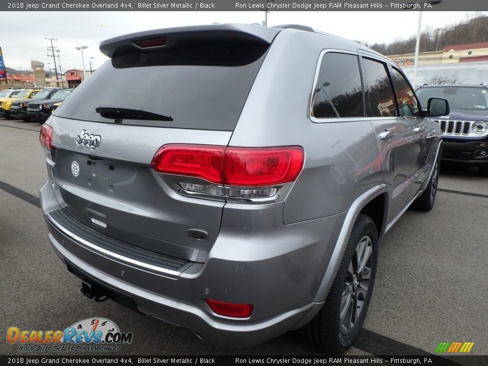 2018 Jeep Grand Cherokee Overland 4x4 Billet Silver Metallic / Black Photo #5