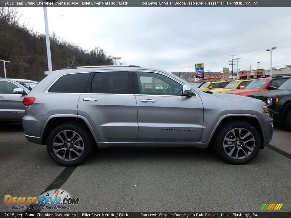 2018 Jeep Grand Cherokee Overland 4x4 Billet Silver Metallic / Black Photo #6