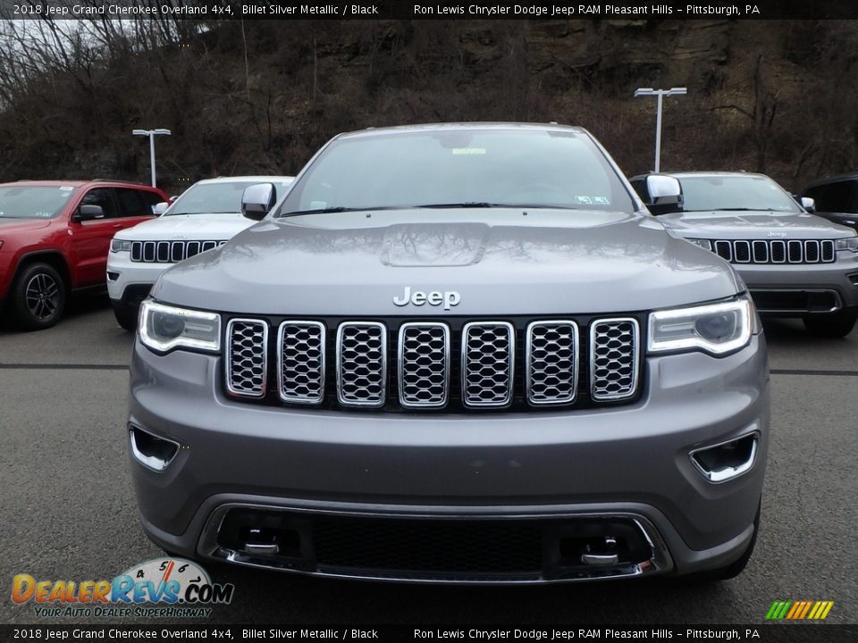 2018 Jeep Grand Cherokee Overland 4x4 Billet Silver Metallic / Black Photo #8