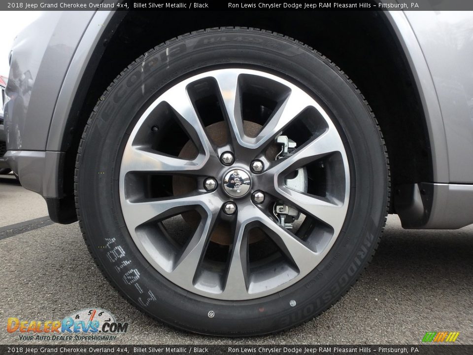 2018 Jeep Grand Cherokee Overland 4x4 Billet Silver Metallic / Black Photo #9