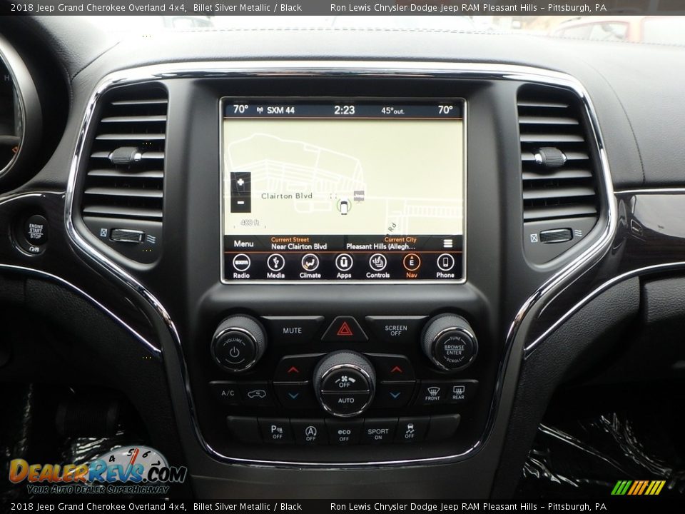 2018 Jeep Grand Cherokee Overland 4x4 Billet Silver Metallic / Black Photo #17