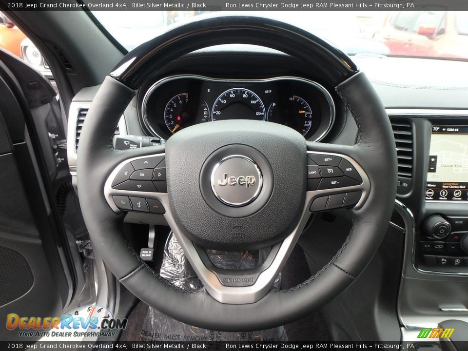 2018 Jeep Grand Cherokee Overland 4x4 Billet Silver Metallic / Black Photo #20