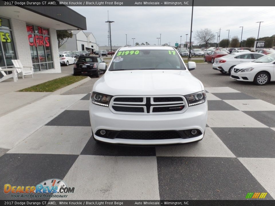 2017 Dodge Durango GT AWD White Knuckle / Black/Light Frost Beige Photo #2