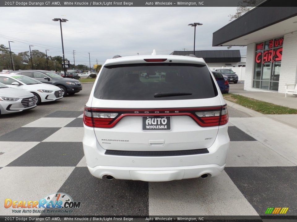 2017 Dodge Durango GT AWD White Knuckle / Black/Light Frost Beige Photo #4