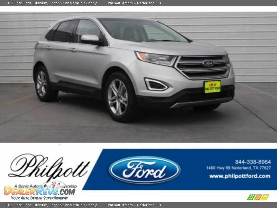 2017 Ford Edge Titanium Ingot Silver Metallic / Ebony Photo #1