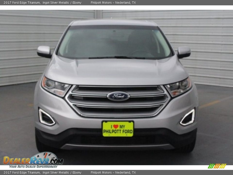 2017 Ford Edge Titanium Ingot Silver Metallic / Ebony Photo #2