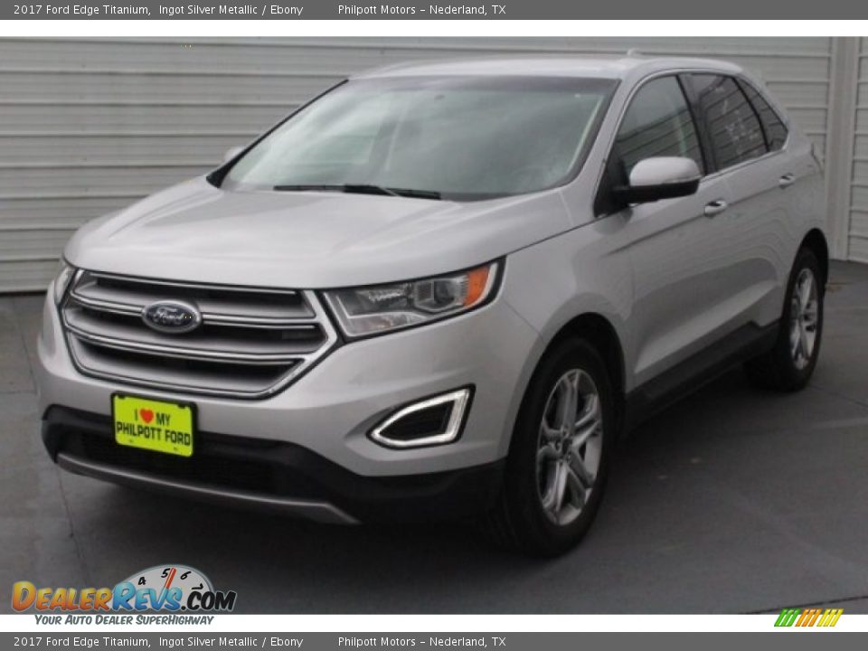 2017 Ford Edge Titanium Ingot Silver Metallic / Ebony Photo #3