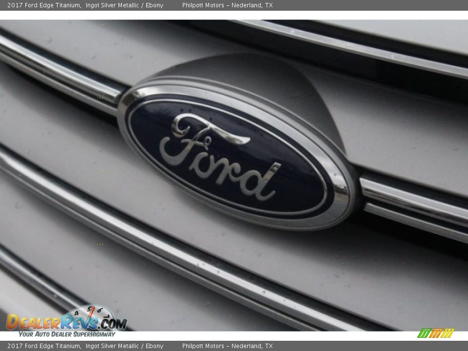2017 Ford Edge Titanium Ingot Silver Metallic / Ebony Photo #4