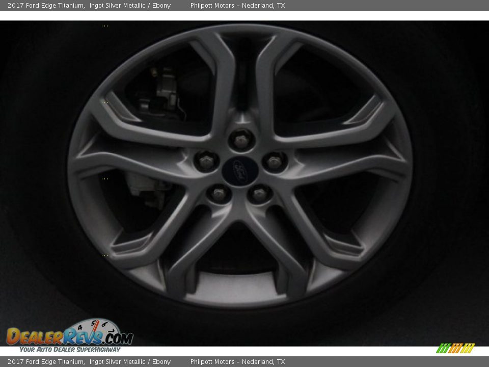2017 Ford Edge Titanium Ingot Silver Metallic / Ebony Photo #5