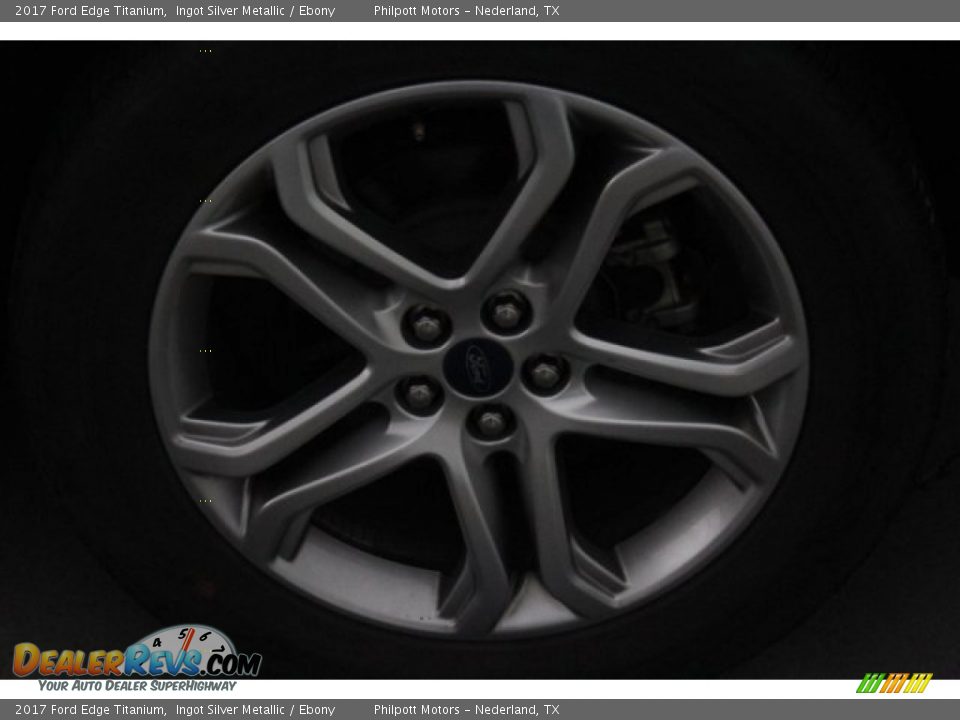 2017 Ford Edge Titanium Ingot Silver Metallic / Ebony Photo #6