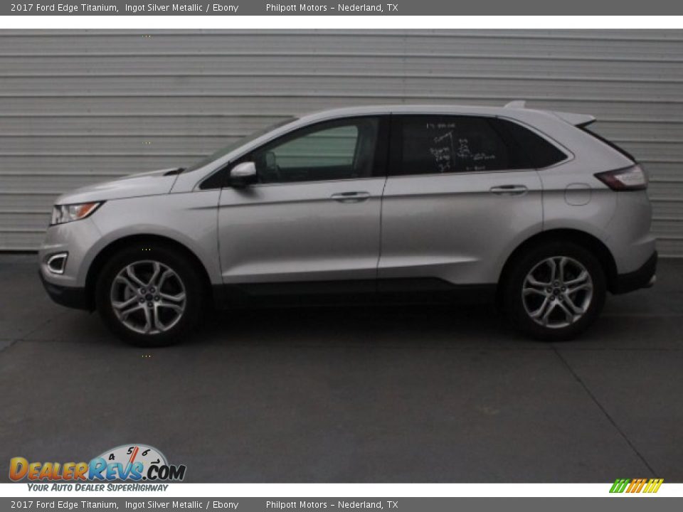 2017 Ford Edge Titanium Ingot Silver Metallic / Ebony Photo #7