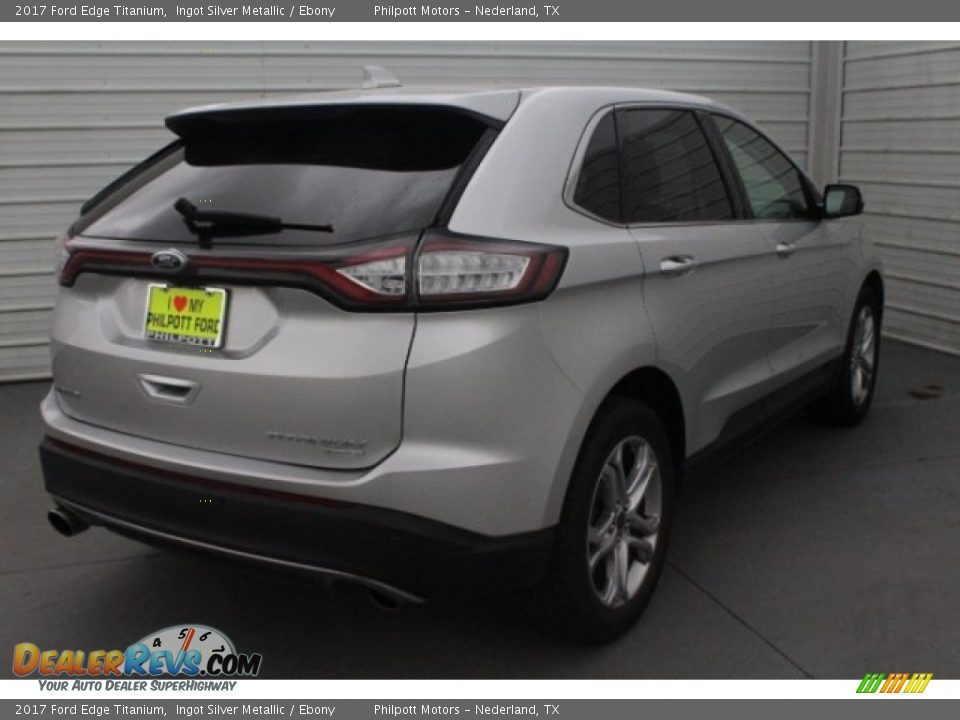 2017 Ford Edge Titanium Ingot Silver Metallic / Ebony Photo #10