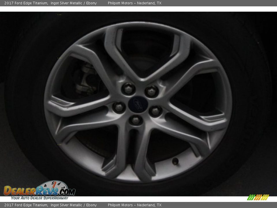 2017 Ford Edge Titanium Ingot Silver Metallic / Ebony Photo #12