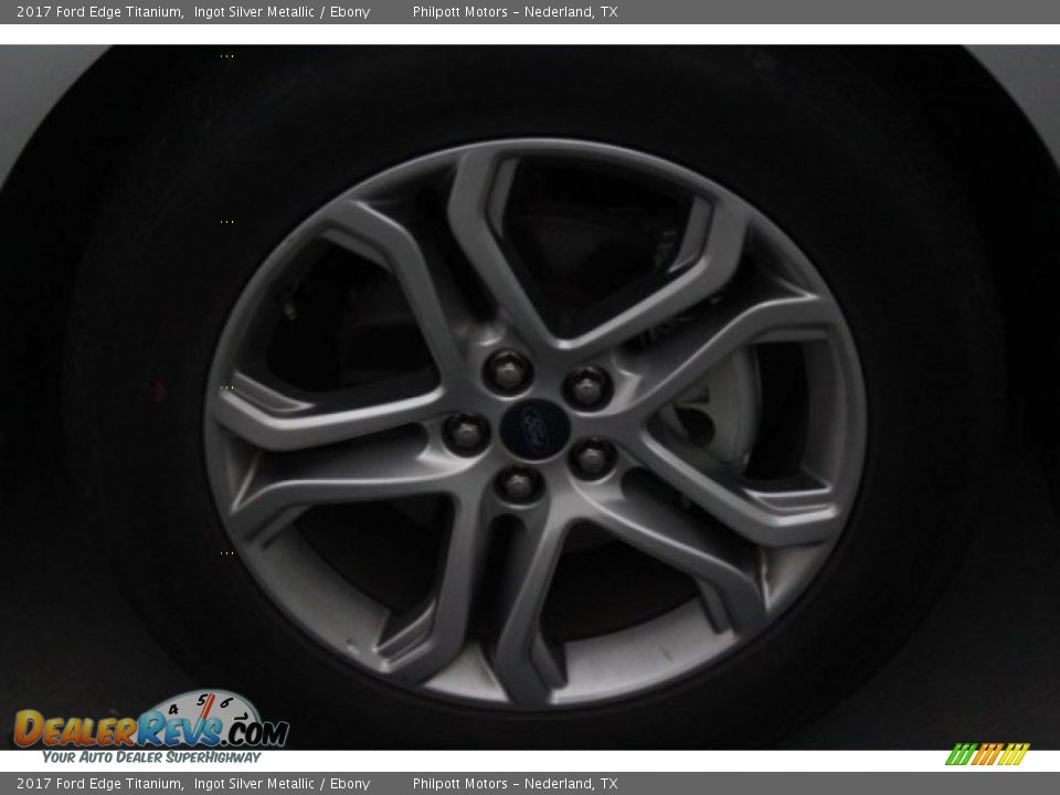 2017 Ford Edge Titanium Ingot Silver Metallic / Ebony Photo #13