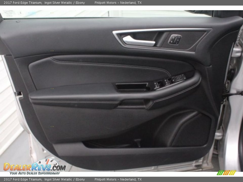 2017 Ford Edge Titanium Ingot Silver Metallic / Ebony Photo #14