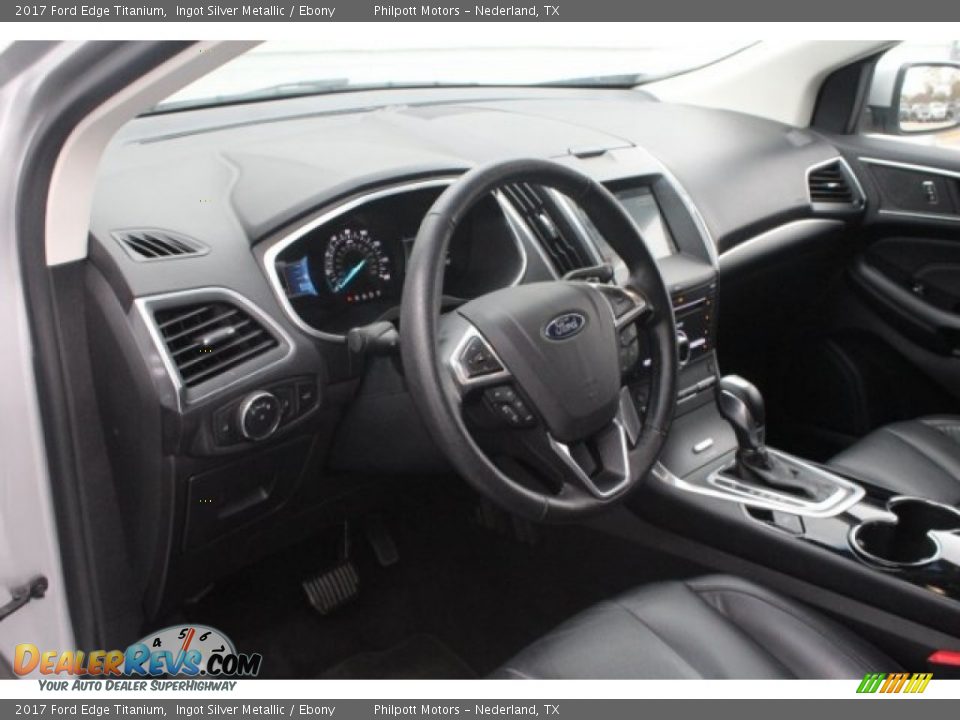 2017 Ford Edge Titanium Ingot Silver Metallic / Ebony Photo #15